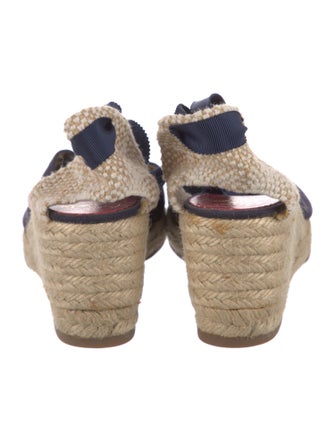 Christian Louboutin Canvas Braided Accents Espadrilles