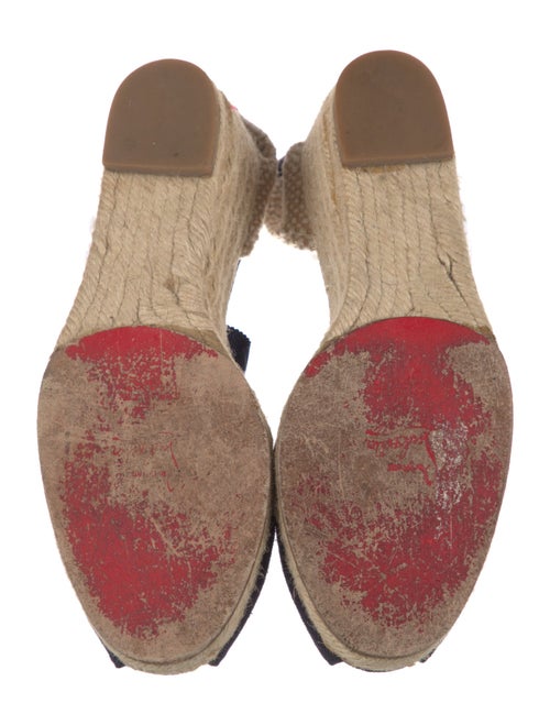 Christian Louboutin Canvas Braided Accents Espadrilles