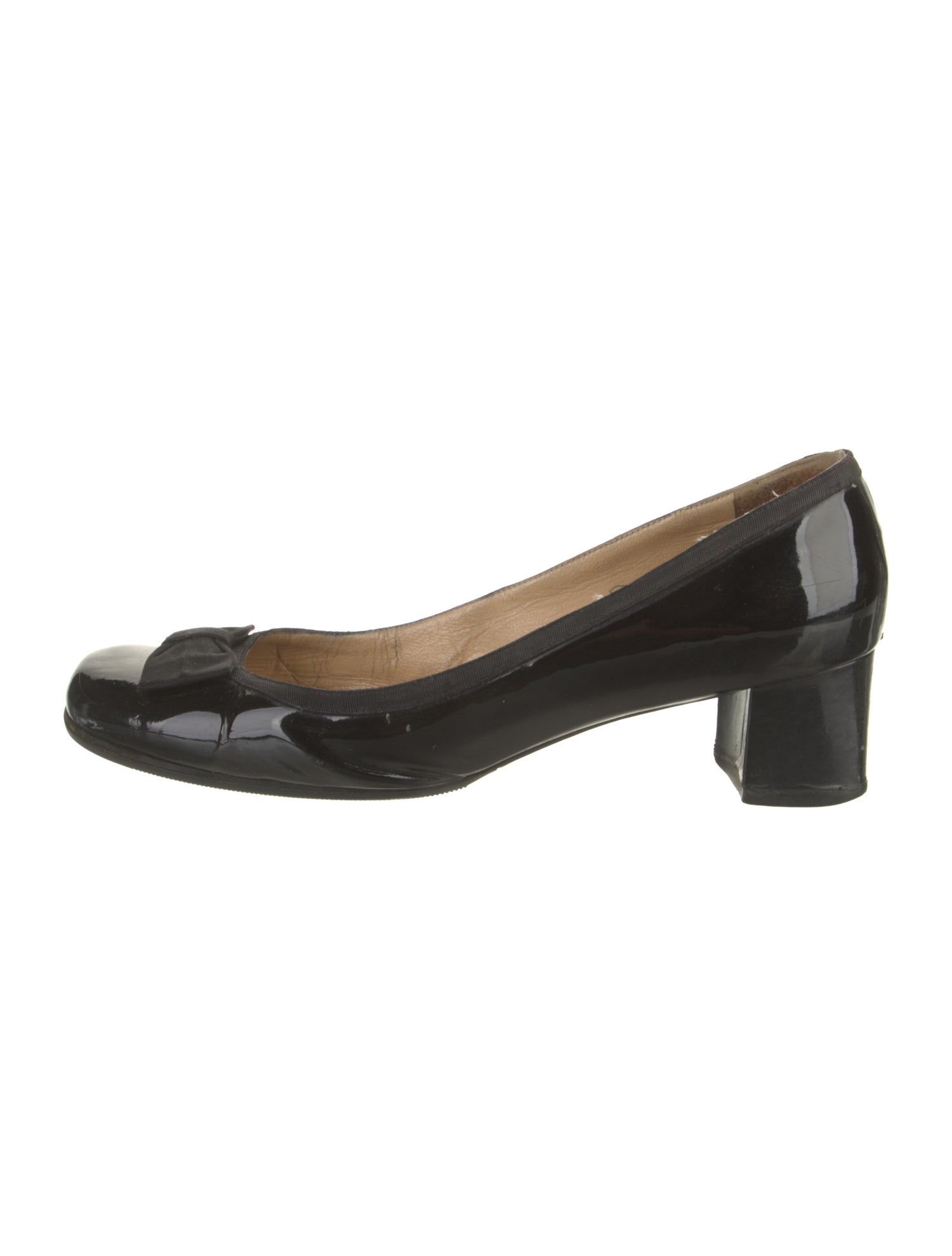 Christian Louboutin Patent Leather Bow Accents Pumps