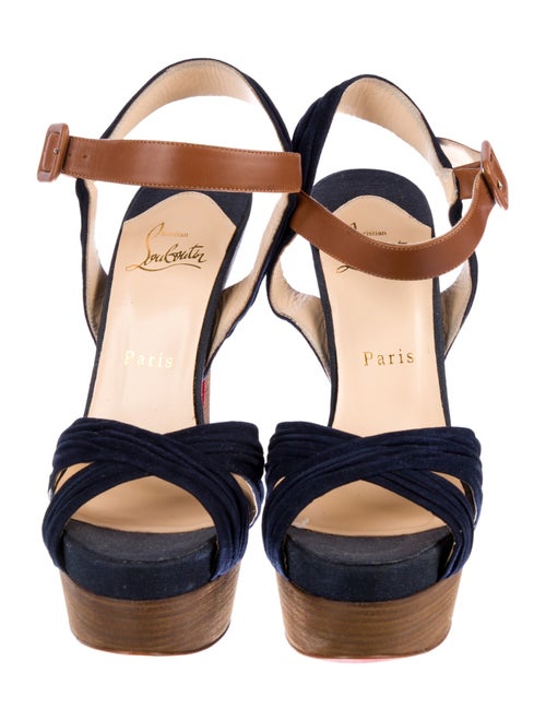 Christian Louboutin Leather Slingback Sandals