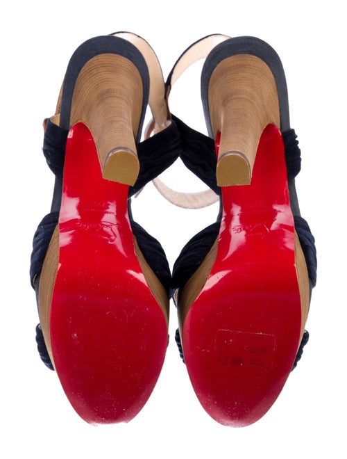 Christian Louboutin Leather Slingback Sandals