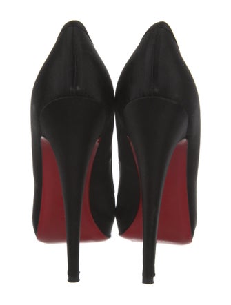 Christian Louboutin Satin Bow Accents Pumps