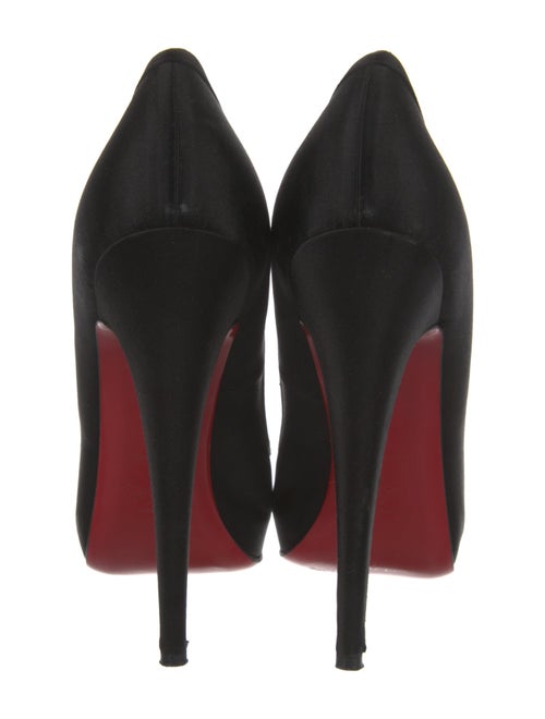Christian Louboutin Satin Bow Accents Pumps