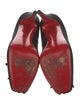 Christian Louboutin Satin Bow Accents Pumps
