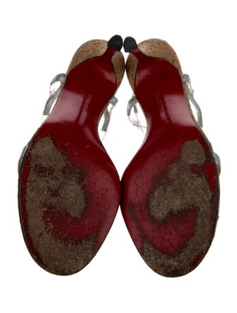 Christian Louboutin PVC Slingback Sandals
