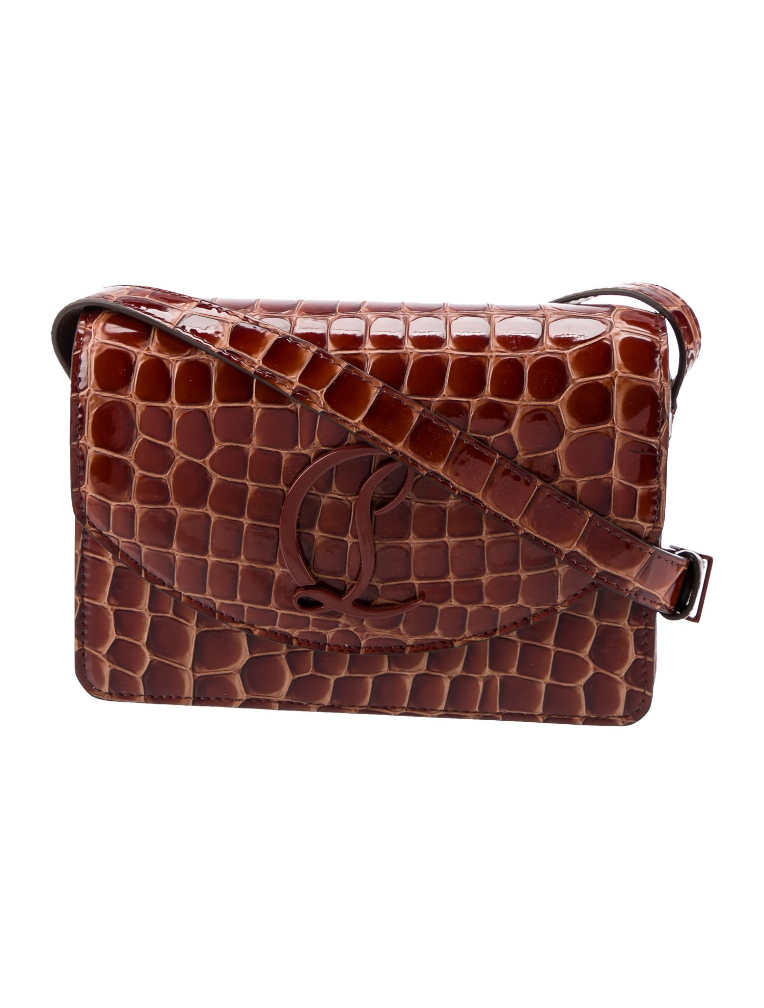 Christian Louboutin Embossed Leather Crossbody Bag