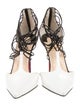 Christian Louboutin Patent Leather Animal Print T-Strap Pumps