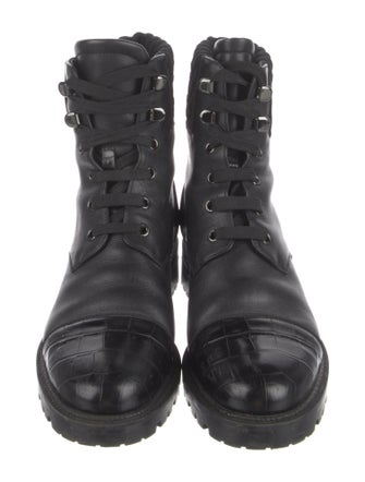 Christian Louboutin Leather Combat Boots