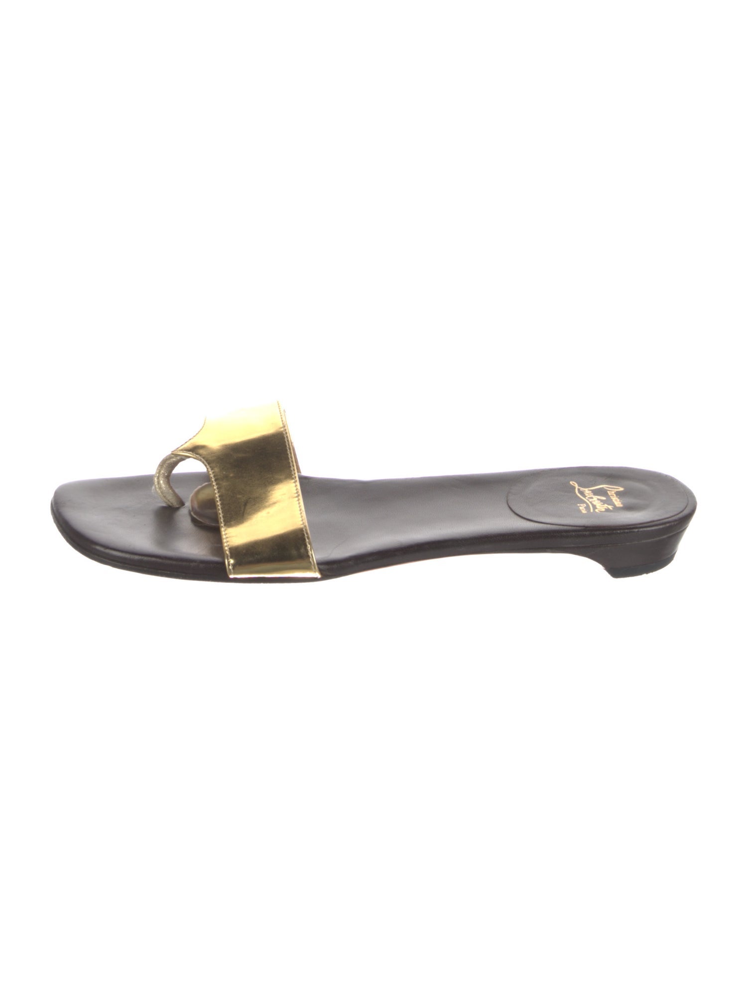 Christian Louboutin Leather Flip Flops