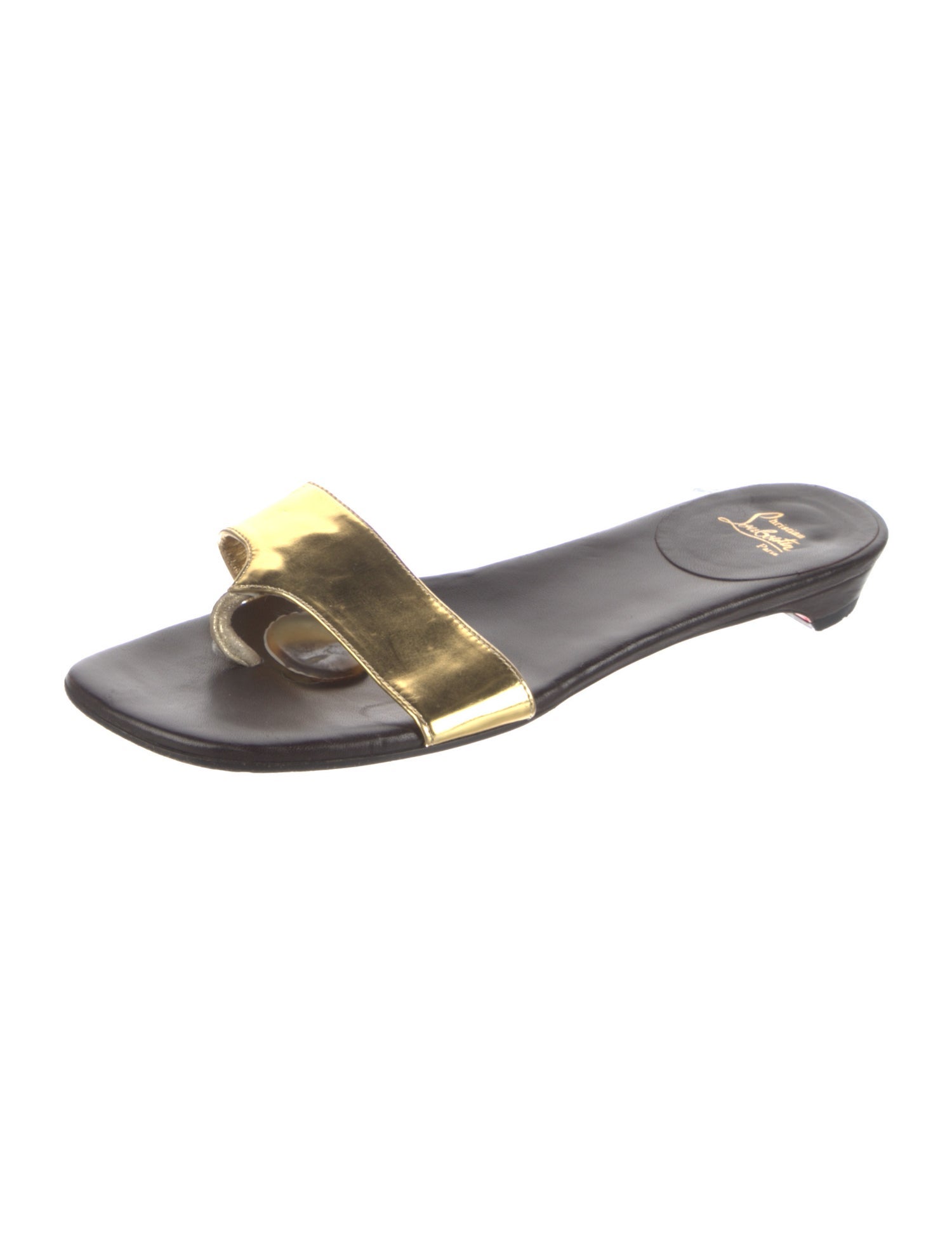 Christian Louboutin Leather Flip Flops