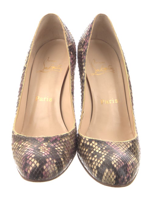 Christian Louboutin Snakeskin Animal Print Pumps