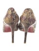 Christian Louboutin Snakeskin Animal Print Pumps