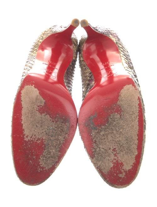 Christian Louboutin Snakeskin Animal Print Pumps