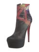 Christian Louboutin Leather Printed Boots