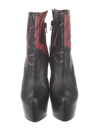 Christian Louboutin Leather Printed Boots