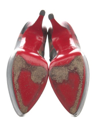 Christian Louboutin Leather Printed Boots