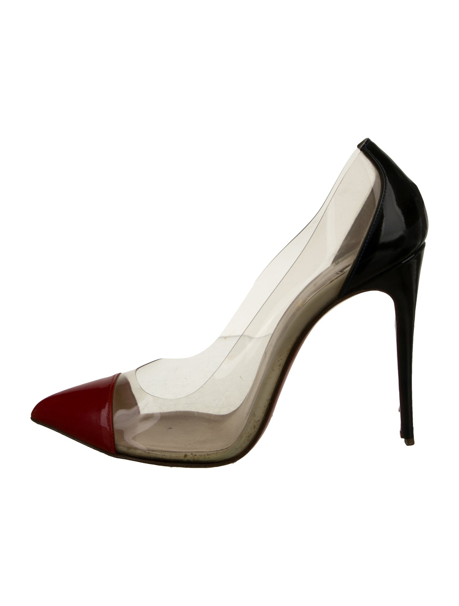 Christian Louboutin PVC Colorblock Pattern Pumps