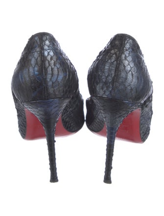 Christian Louboutin Snakeskin Animal Print Pumps