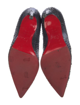 Christian Louboutin Snakeskin Animal Print Pumps