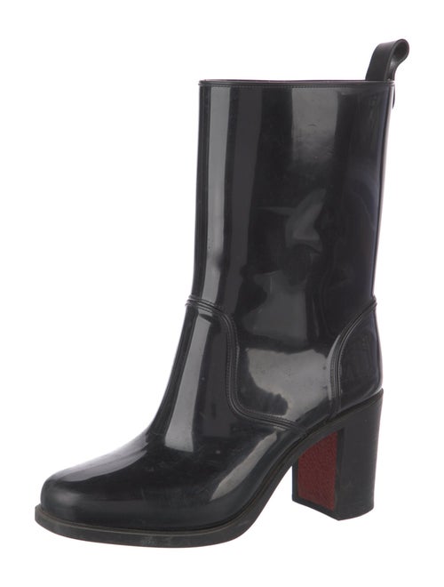 Christian Louboutin Rubber Studded Accents Rain Boots