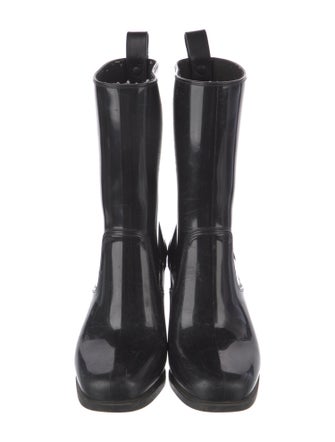 Christian Louboutin Rubber Studded Accents Rain Boots