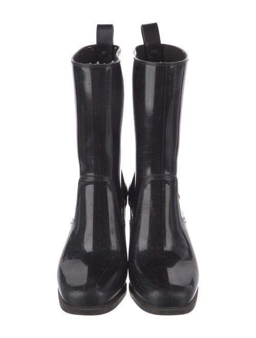 Christian Louboutin Rubber Studded Accents Rain Boots
