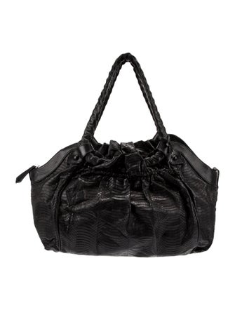 Christian Louboutin Embossed Leather Shoulder Bag