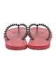 Christian Louboutin Spike Accents Rubber Flip Flops
