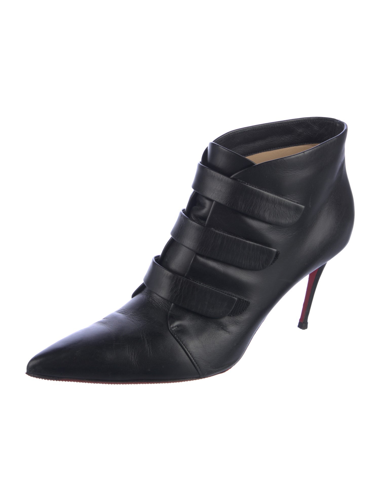 Christian Louboutin Leather Lace-Up Boots