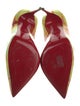Christian Louboutin Patent Leather Tie-Dye Print Slingback Pumps