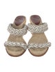 Christian Louboutin Leather Chain-Link Accents Espadrilles