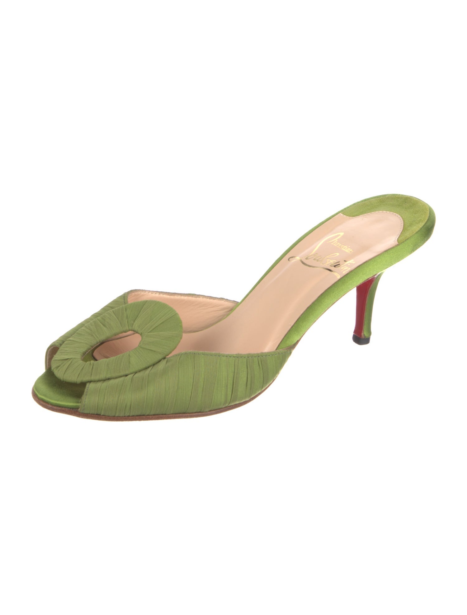 Christian Louboutin Satin Slides