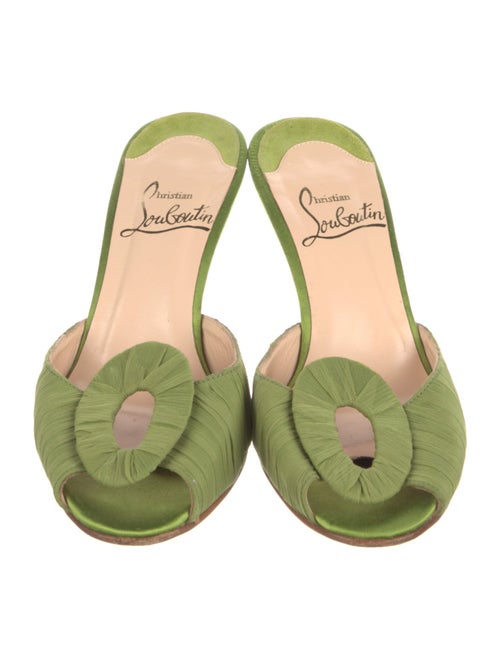 Christian Louboutin Satin Slides