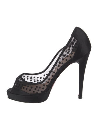 Christian Louboutin Mesh Mesh Accents Pumps