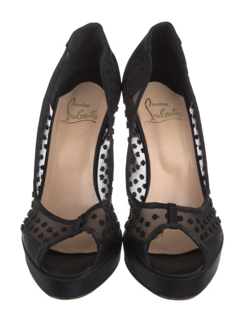 Christian Louboutin Mesh Mesh Accents Pumps
