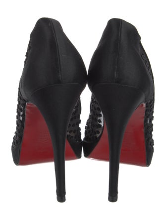 Christian Louboutin Mesh Mesh Accents Pumps