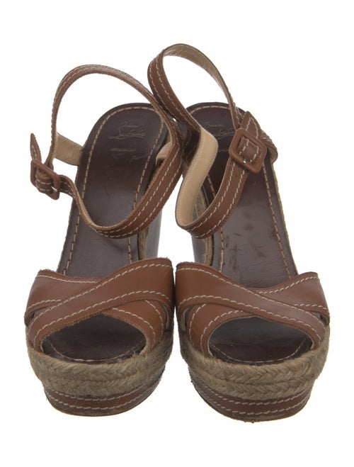 Christian Louboutin Leather Espadrilles