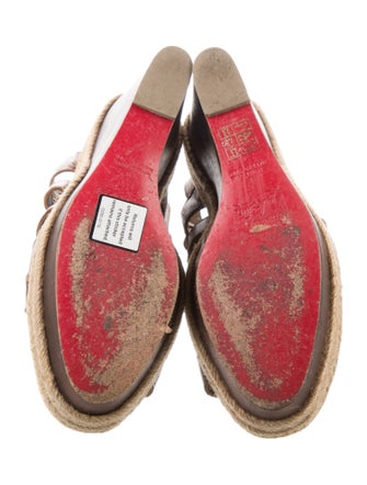 Christian Louboutin Leather Espadrilles
