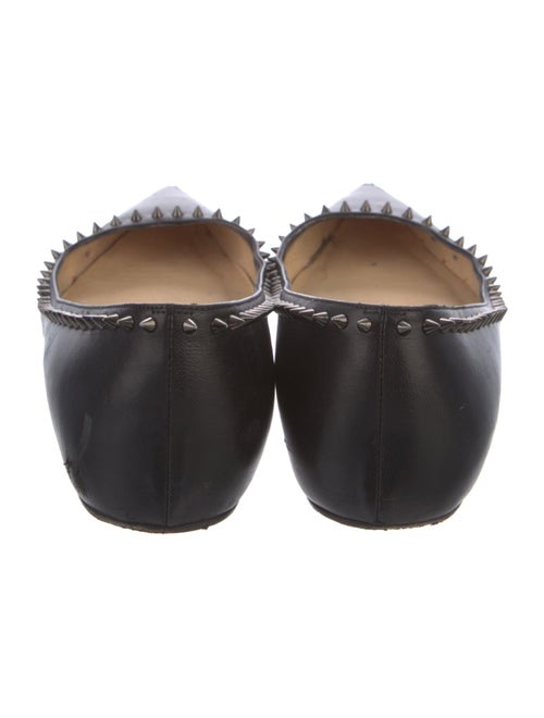 Christian Louboutin Spike Accents Leather Ballet Flats