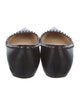 Christian Louboutin Spike Accents Leather Ballet Flats