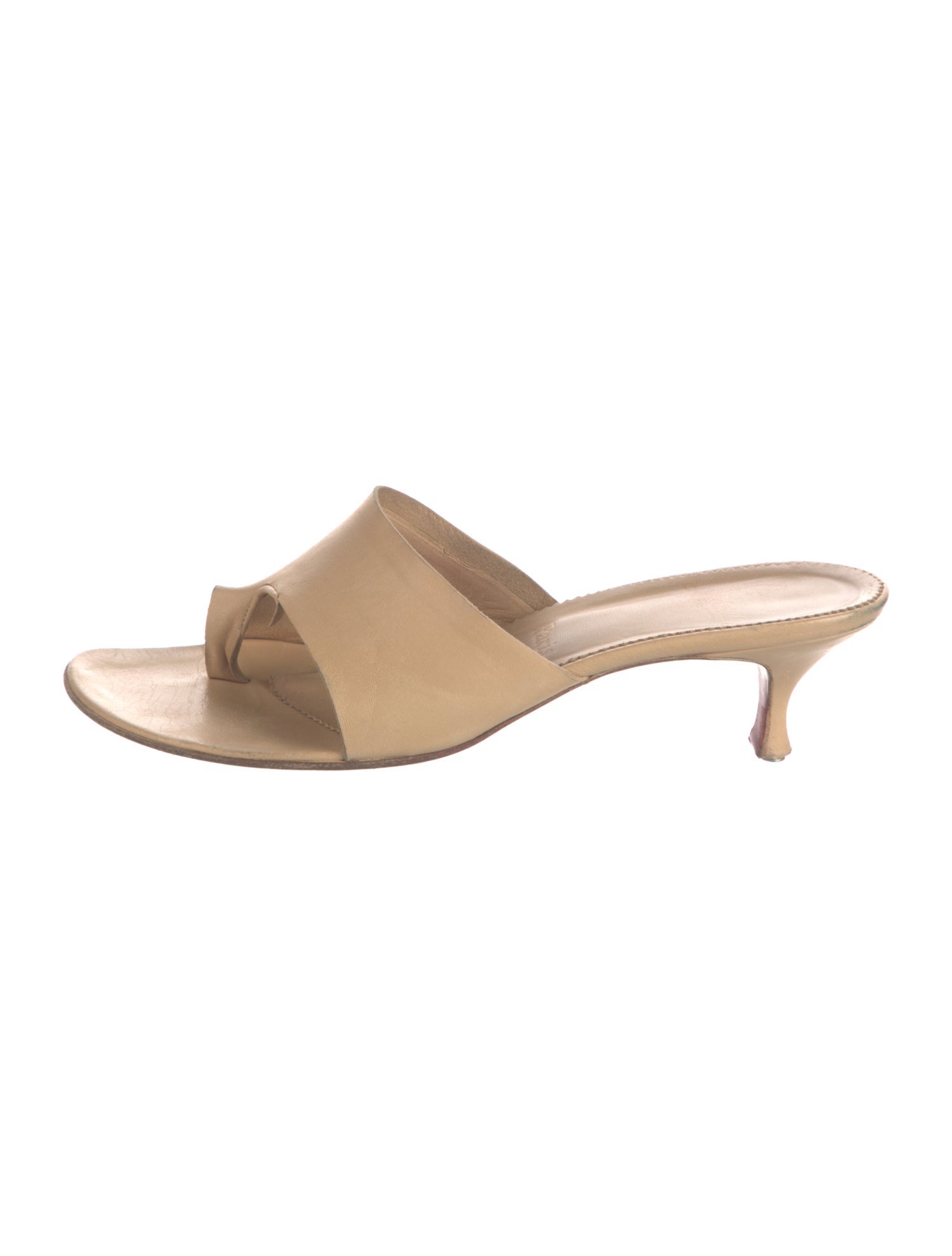 Christian Louboutin Leather Slides