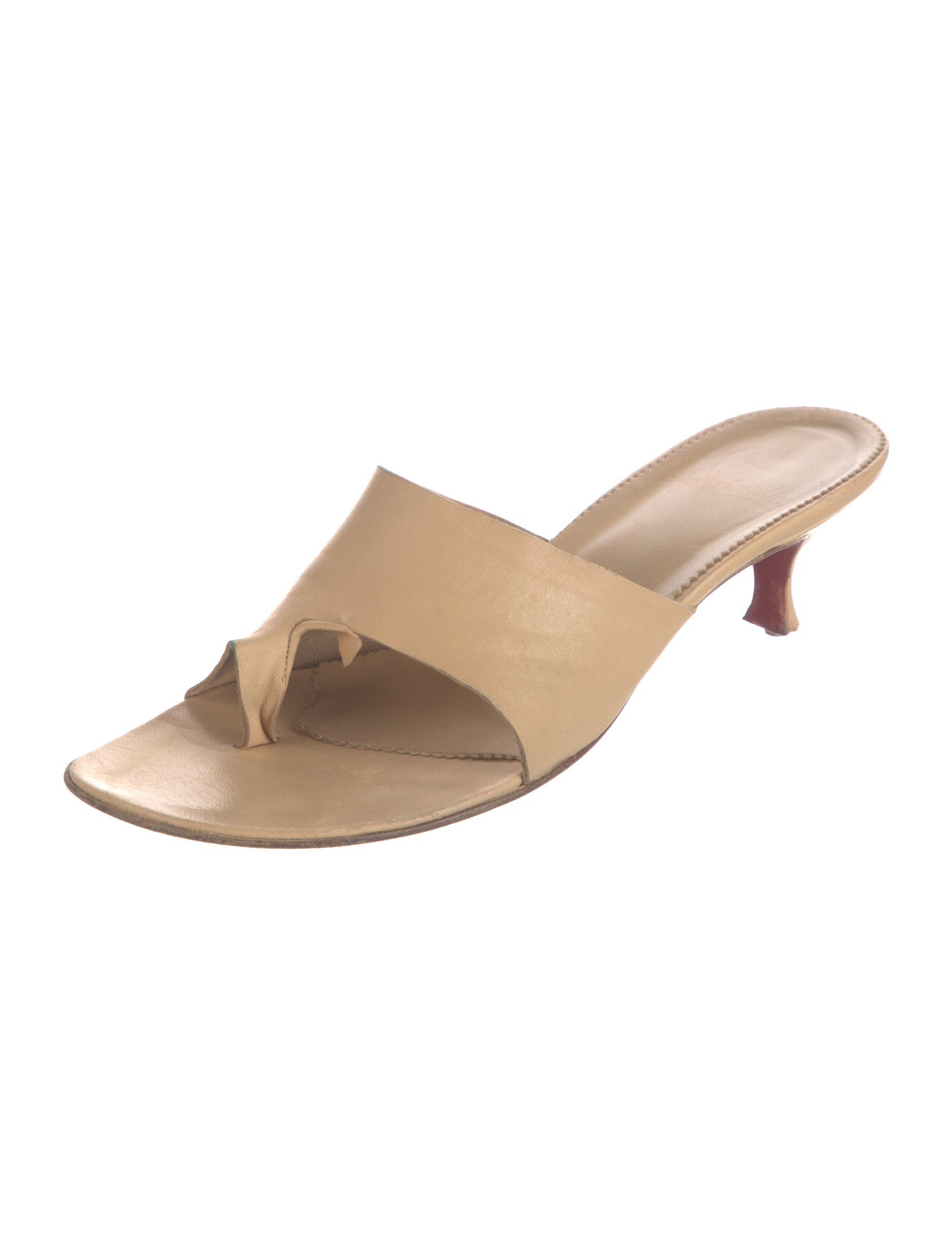 Christian Louboutin Leather Slides
