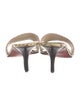 Christian Louboutin Snakeskin Animal Print Slides