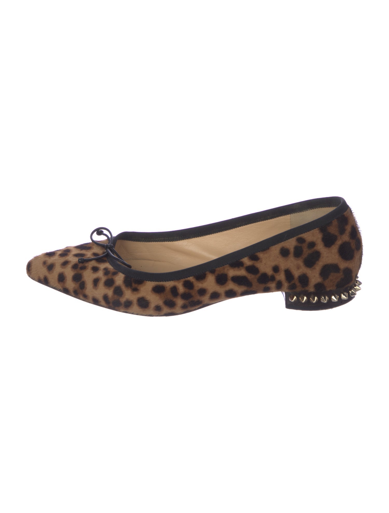 Christian Louboutin Ponyhair Animal Print Ballet Flats