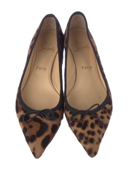 Christian Louboutin Ponyhair Animal Print Ballet Flats