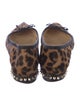 Christian Louboutin Ponyhair Animal Print Ballet Flats