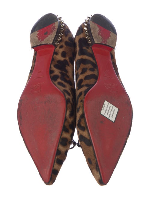 Christian Louboutin Ponyhair Animal Print Ballet Flats