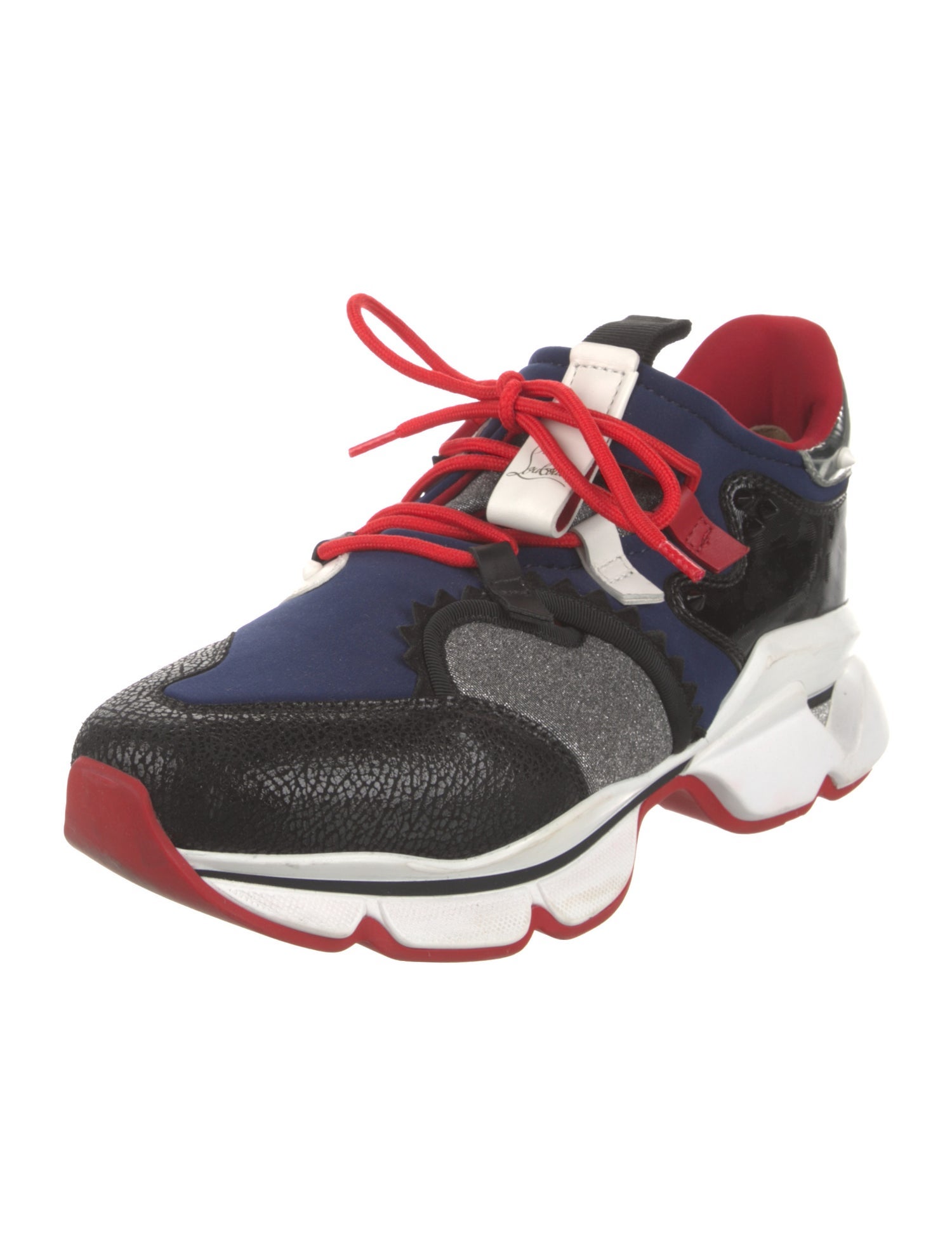 Christian Louboutin Neoprene Printed Sneakers