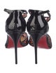 Christian Louboutin Mesh Printed T-Strap Pumps