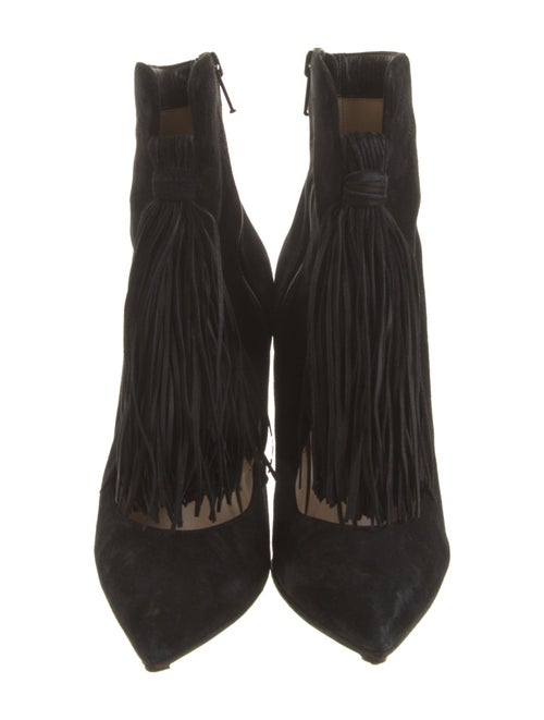 Christian Louboutin Suede Cutout Accent Boots
